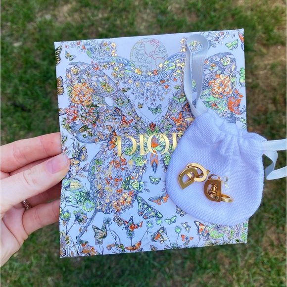 DIOR Gold Earrings - Picture 1 of 7